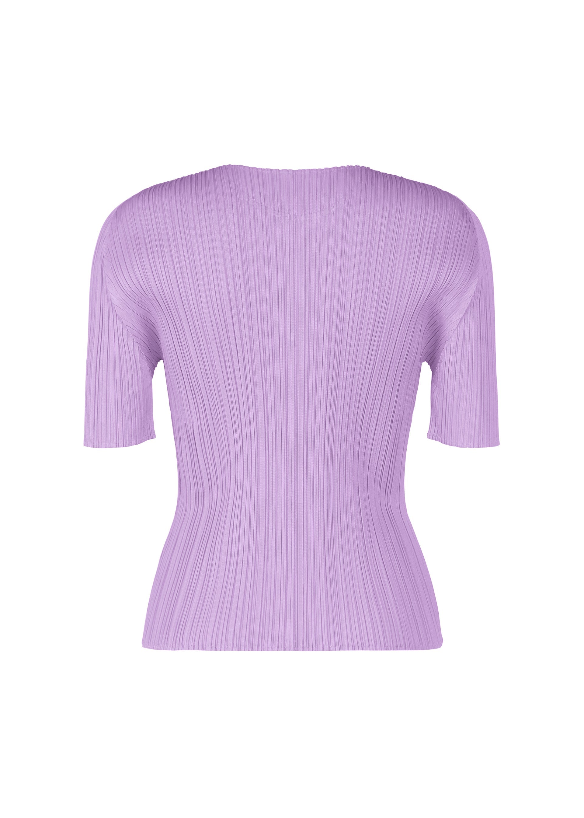 A detail shot of the PLEATS PLEASE ISSEY MIYAKE MONTHLY COLORS APRIL shirt.