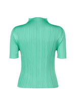 A detail shot of the PLEATS PLEASE ISSEY MIYAKE MONTHLY COLORS MAY top.