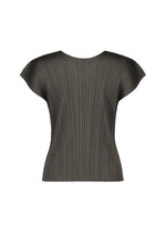 A detail shot of the PLEATS PLEASE ISSEY MIYAKE MONTHLY COLORS : JUNE shirt.