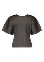 A detail shot of the PLEATS PLEASE ISSEY MIYAKE MONTHLY COLORS : JUNE shirt.