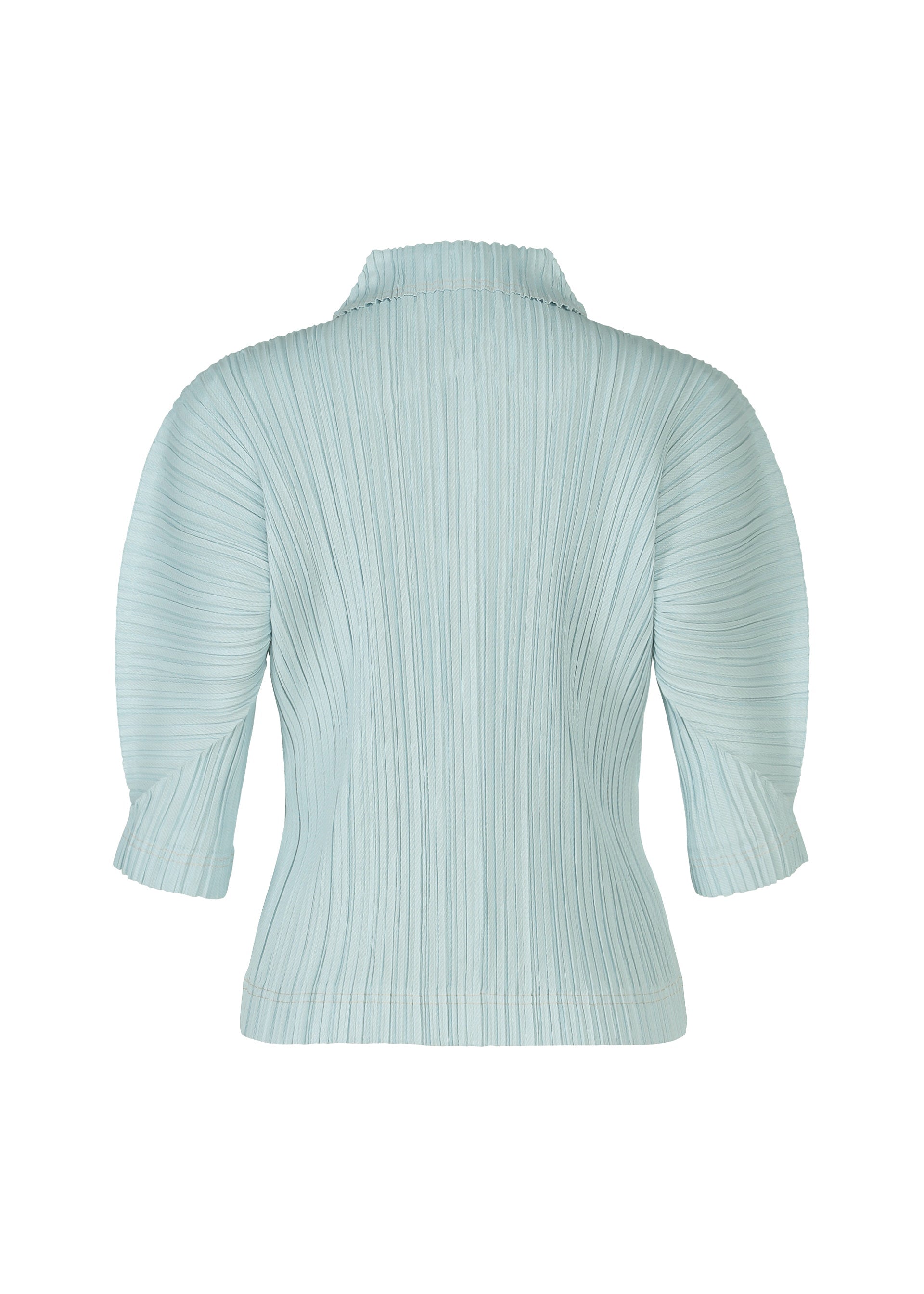 COTTON DENIM V-neck Top Blue – The official ISSEY MIYAKE ONLINE