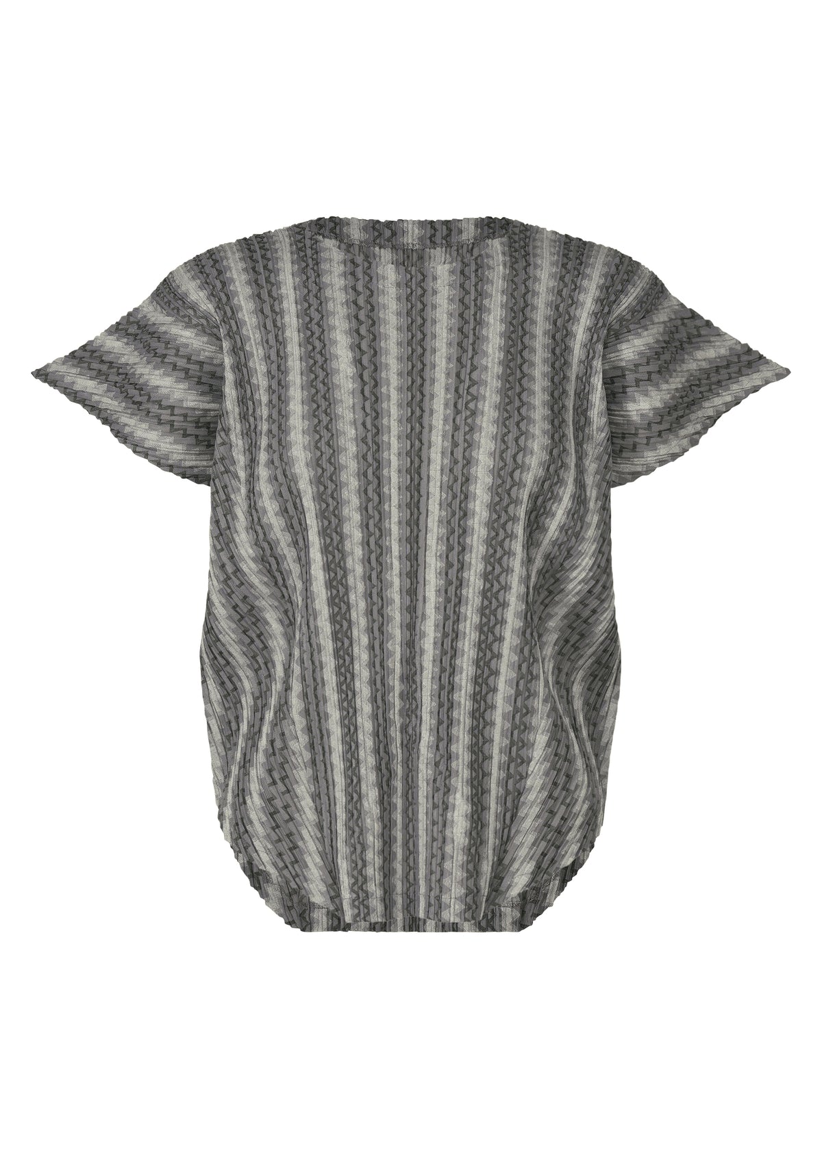 COTTON ZIGZAG Top Grey