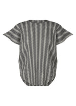 COTTON ZIGZAG Top Grey