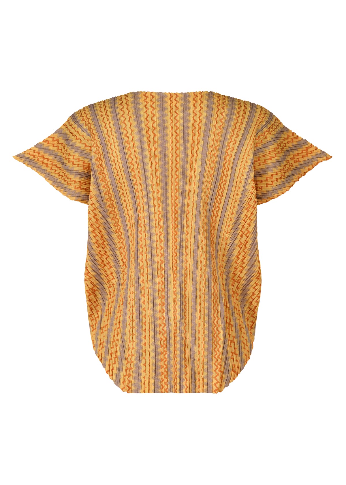 COTTON ZIGZAG Top Yellow Orange
