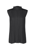 A product shot of the PLEATS PLEASE ISSEY MIYAKE MELLOW PLEATS shirt in black (15).