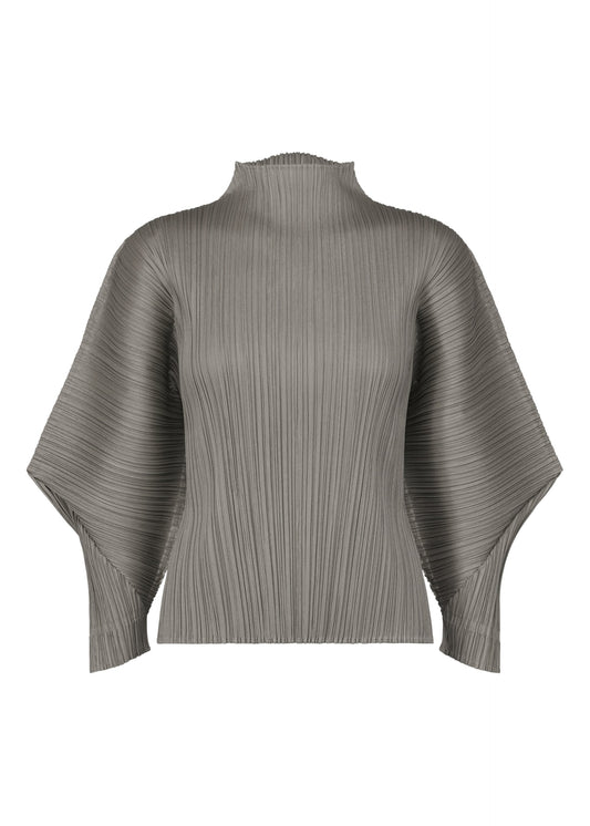 A product shot of the PLEATS PLEASE ISSEY MIYAKE SKYLINE clothing in grey (12).