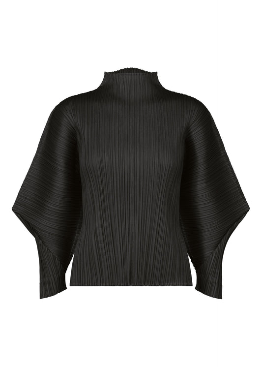 A product shot of the PLEATS PLEASE ISSEY MIYAKE SKYLINE clothing in black (15).