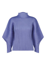 A product shot of the PLEATS PLEASE ISSEY MIYAKE SKYLINE clothing in steel blue (74).