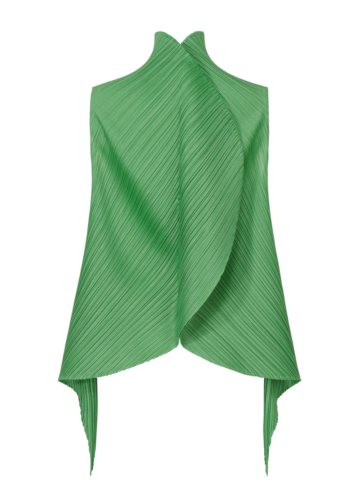 A detail shot of the PLEATS PLEASE ISSEY MIYAKE LEAF shirt.