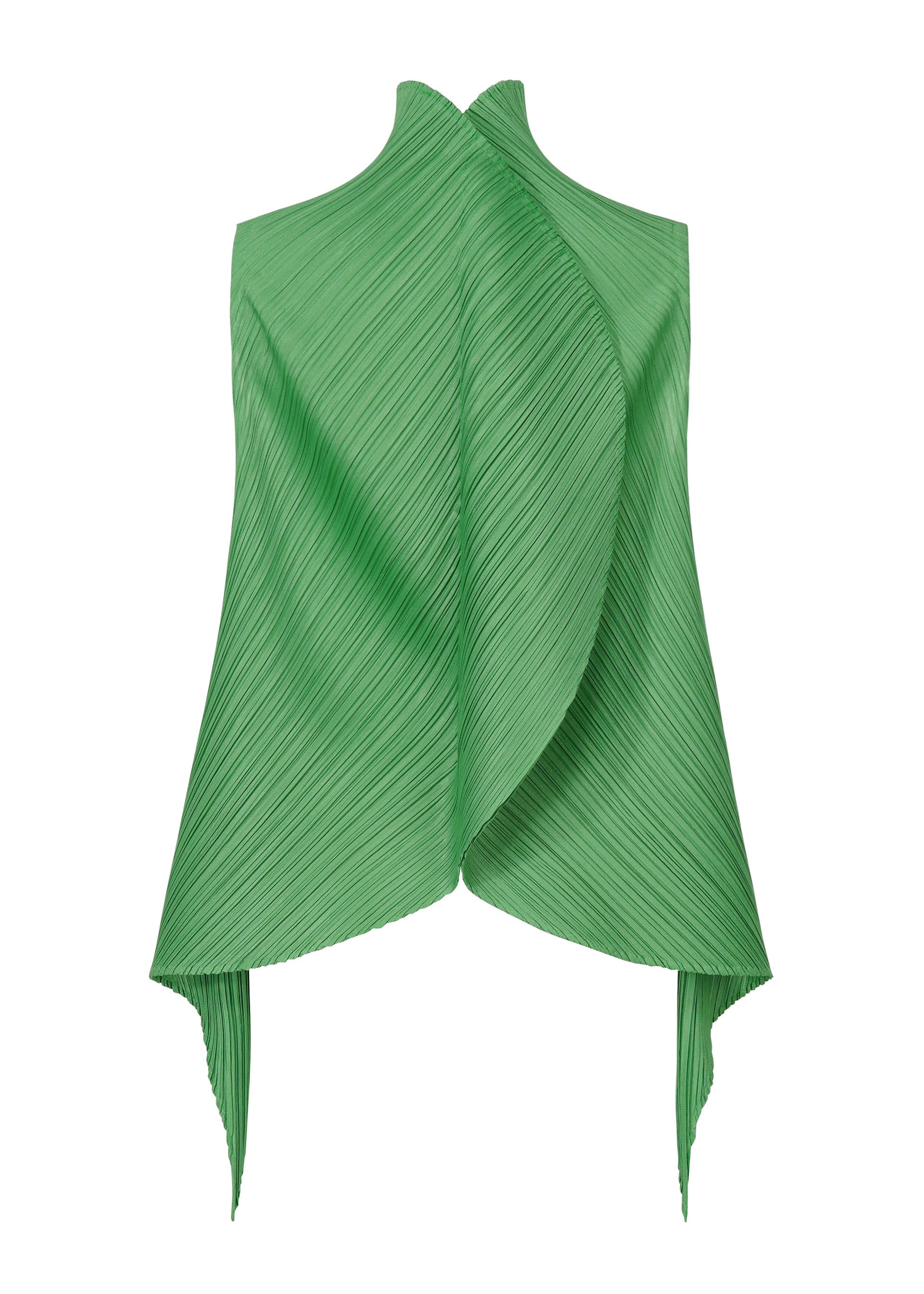 A detail shot of the PLEATS PLEASE ISSEY MIYAKE LEAF shirt.