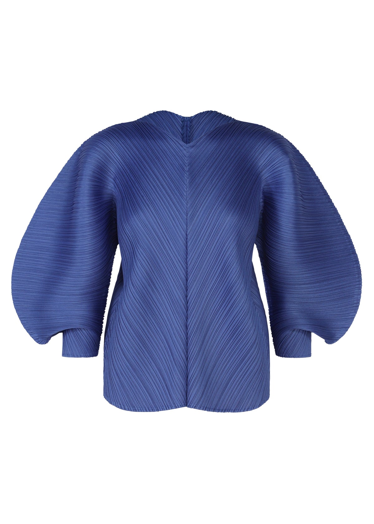 A product shot of the PLEATS PLEASE ISSEY MIYAKE COAST shirt in blue (72).
