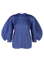 A product shot of the PLEATS PLEASE ISSEY MIYAKE COAST shirt in blue (72).
