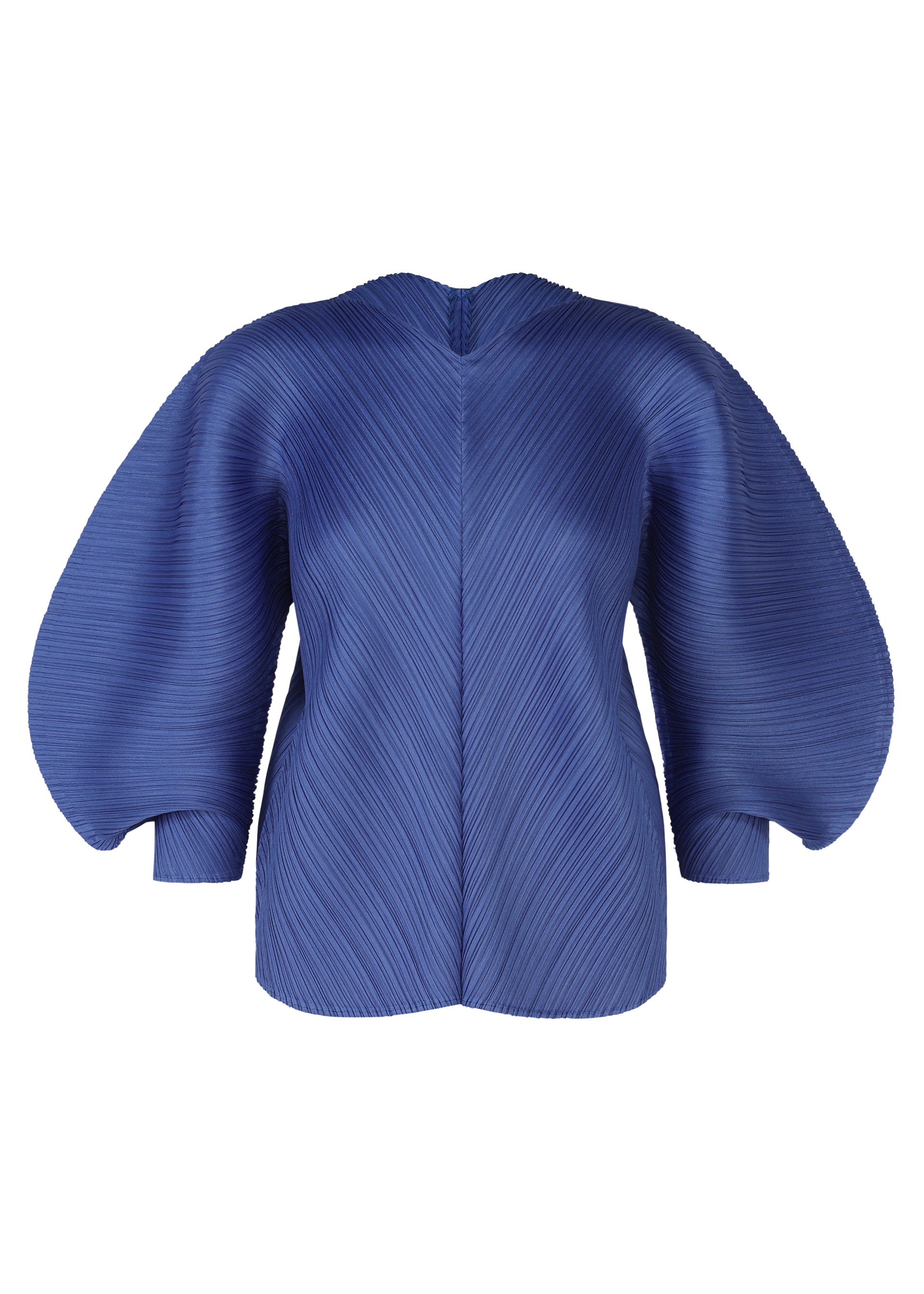 A product shot of the PLEATS PLEASE ISSEY MIYAKE COAST shirt in blue (72).