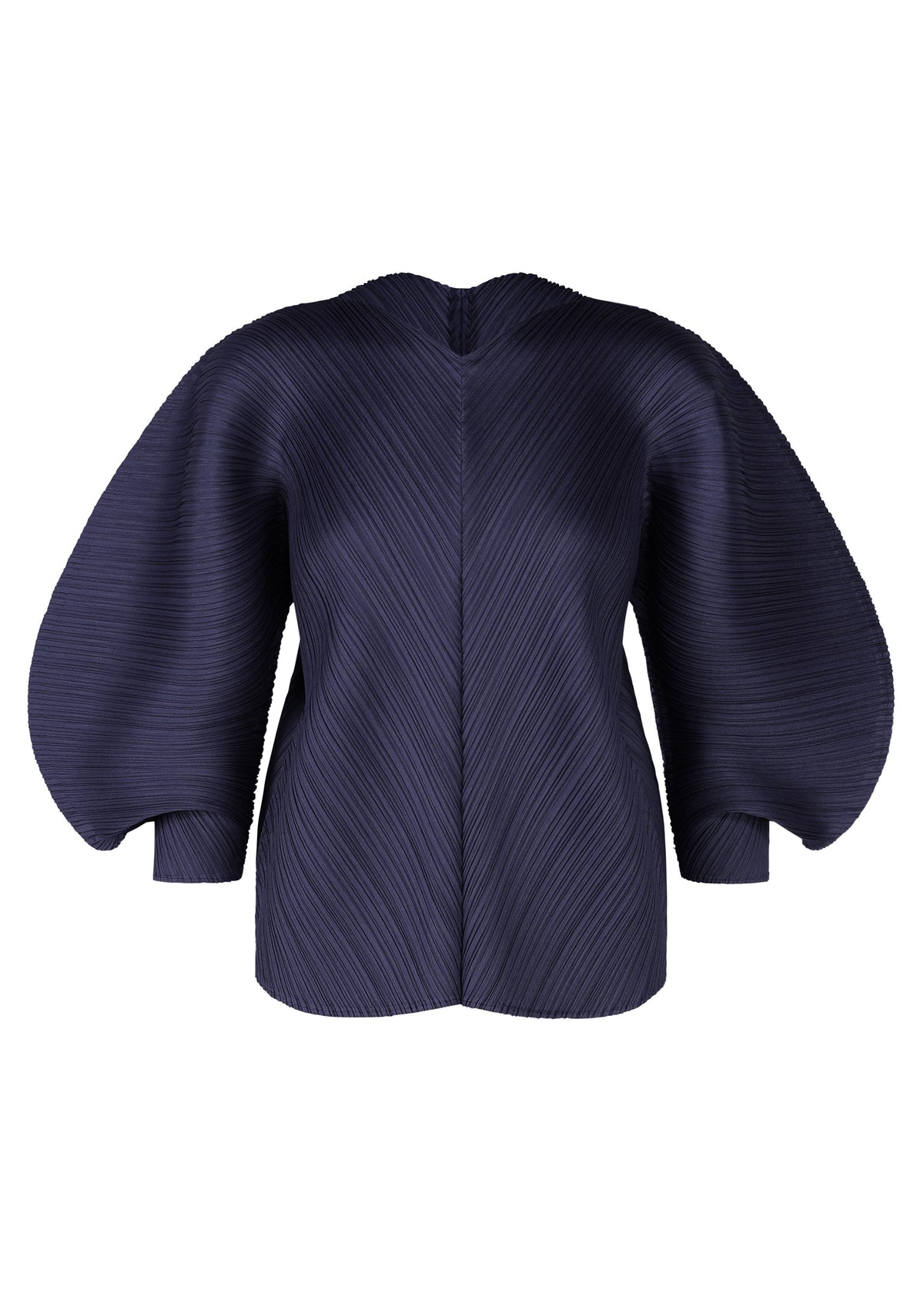 A product shot of the PLEATS PLEASE ISSEY MIYAKE COAST shirt in navy (75).