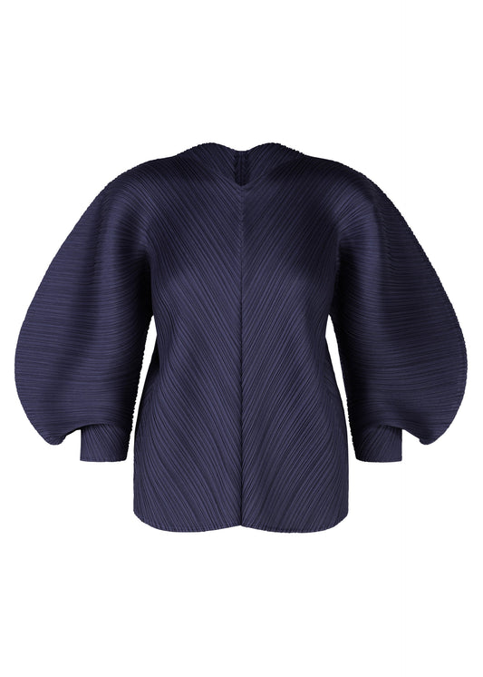 A product shot of the PLEATS PLEASE ISSEY MIYAKE COAST shirt in navy (75).