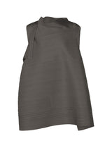 A product shot of the PLEATS PLEASE ISSEY MIYAKE BOUNCY BASKET shirt in charcoal.