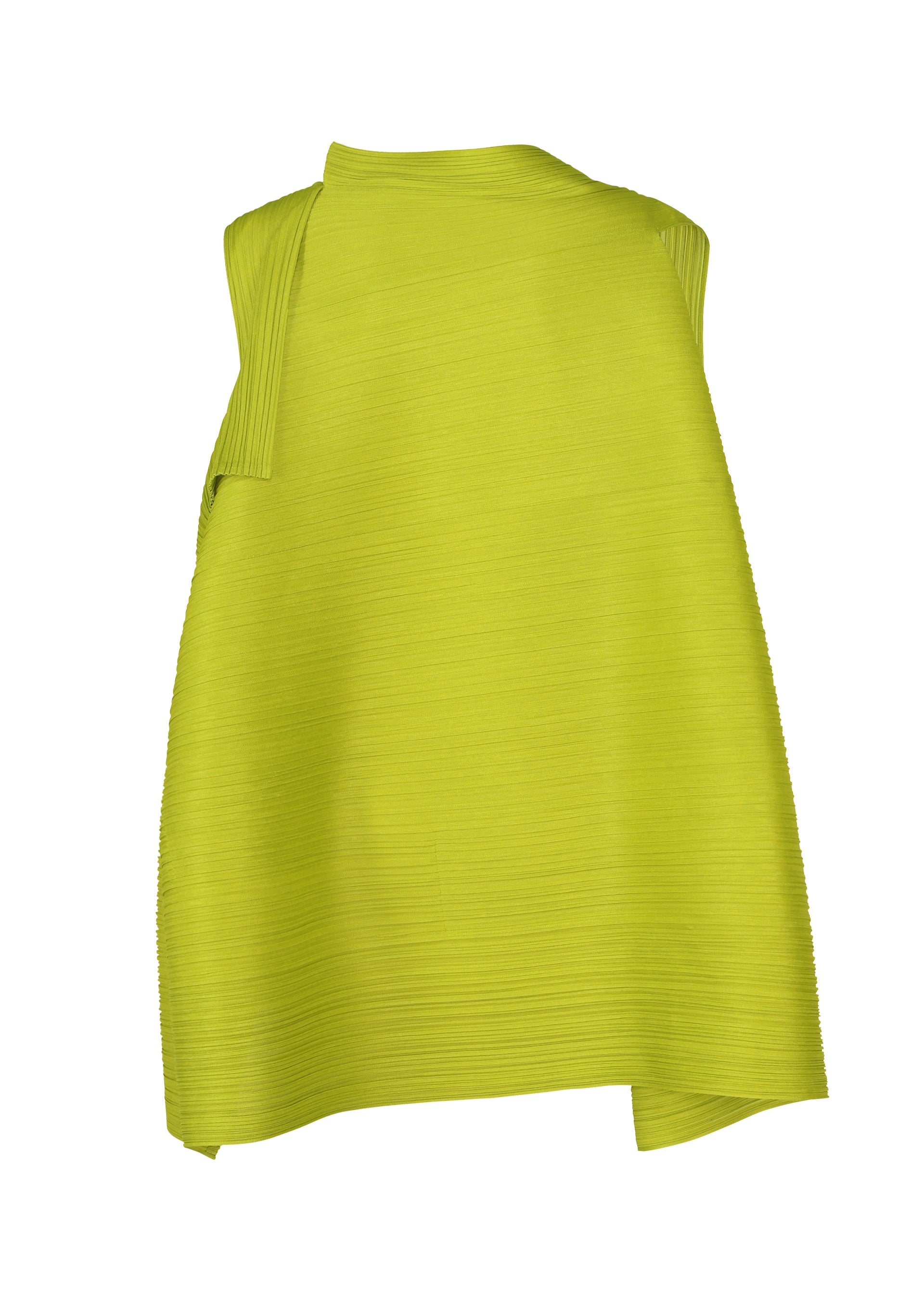 A detail shot of the PLEATS PLEASE ISSEY MIYAKE BOUNCY BASKET shirt.
