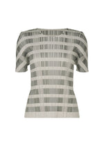 A product shot of the PLEATS PLEASE ISSEY MIYAKE BUMPY BASKET shirt in charcoal.