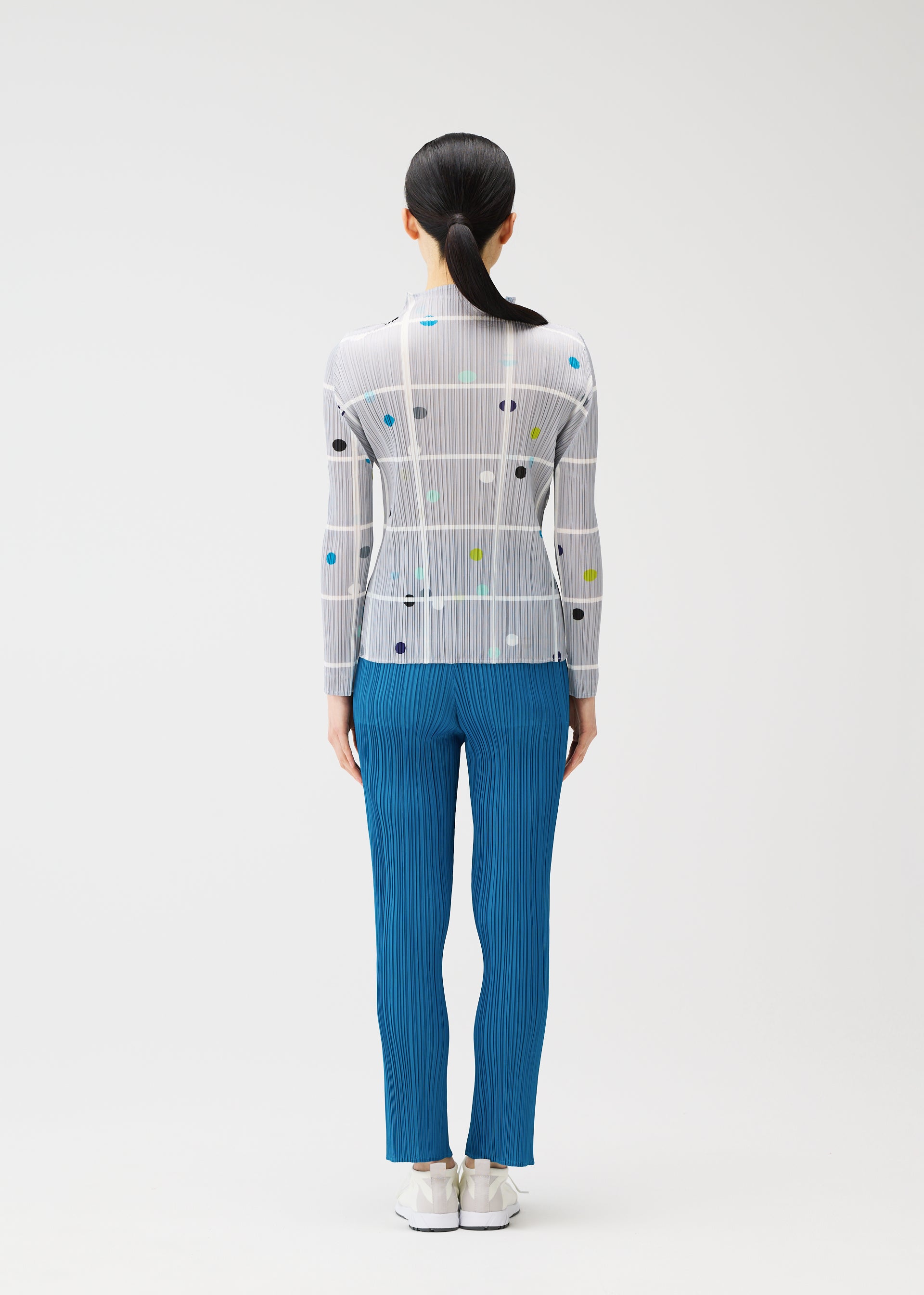 トップス PLEATS PLEASE ISSEY MIYAKE CROSSING DOTS CROSSING DOTS Top Light Grey – The official ISSEY MIYAKE ONLINE