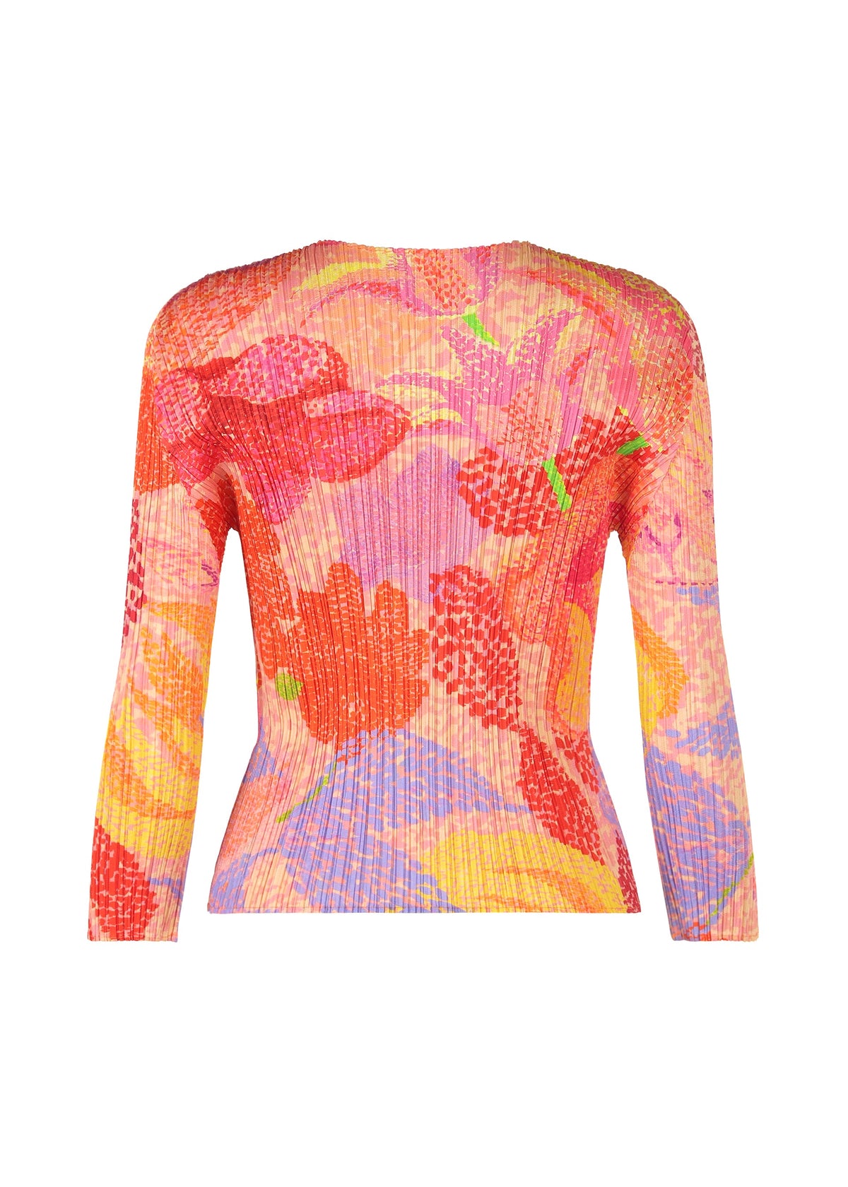 A detail shot of the PLEATS PLEASE ISSEY MIYAKE FOGGY FOREST shirt.
