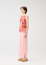 A model wears the PLEATS PLEASE ISSEY MIYAKE FOGGY FOREST shirt.