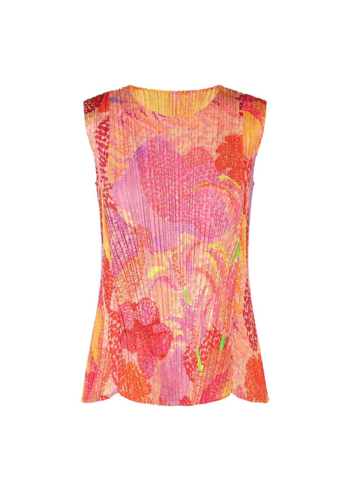 A product shot of the PLEATS PLEASE ISSEY MIYAKE FOGGY FOREST shirt in pink (22).