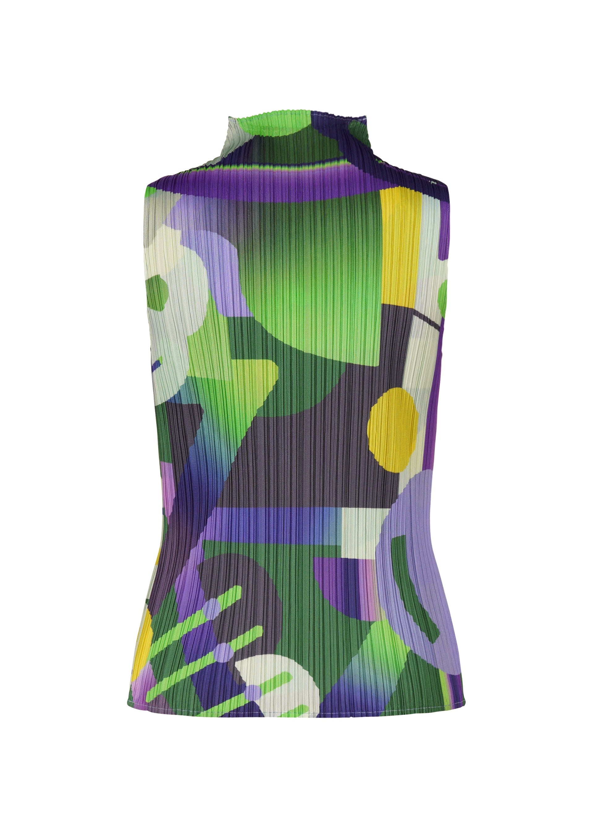 A detail shot of the PLEATS PLEASE ISSEY MIYAKE PLAYGROUND shirt.