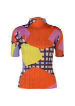 A product shot of the PLEATS PLEASE ISSEY MIYAKE MARKET shirt in tomato.