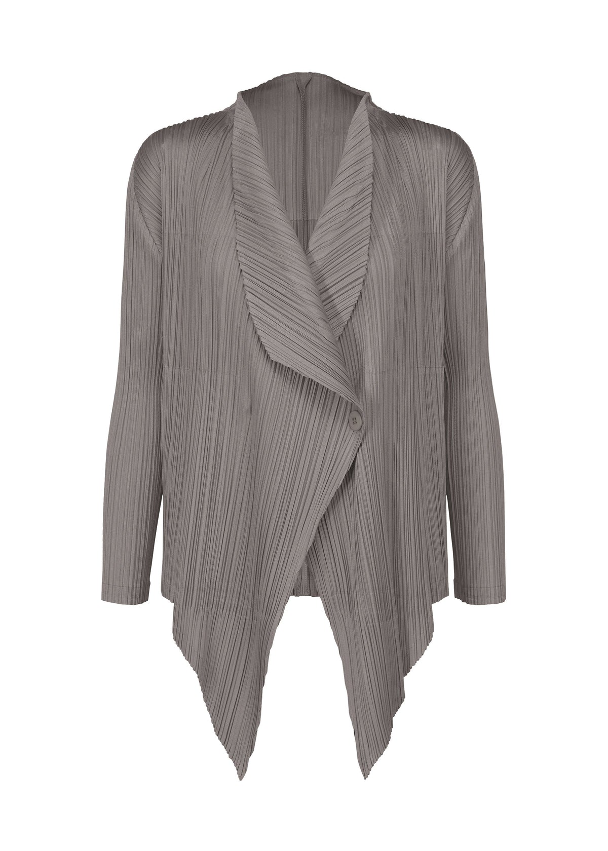 A product shot of the PLEATS PLEASE ISSEY MIYAKE MONTHLY COLORS JANUARY clothing in grey (12).