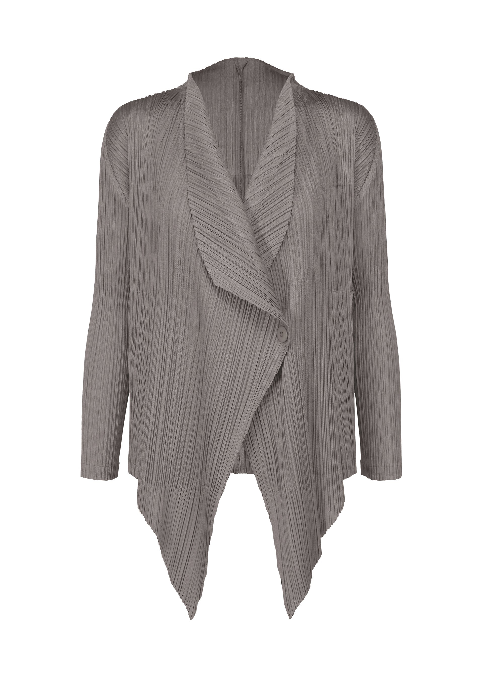 A product shot of the PLEATS PLEASE ISSEY MIYAKE MONTHLY COLORS JANUARY clothing in grey (12).