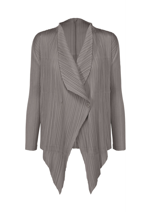 A product shot of the PLEATS PLEASE ISSEY MIYAKE MONTHLY COLORS JANUARY clothing in grey (12).