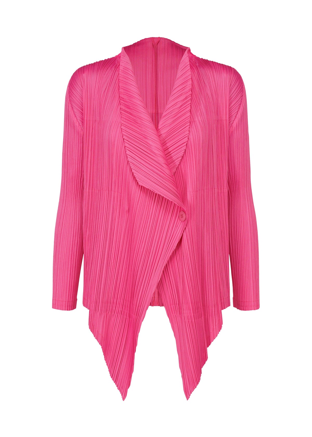 A product shot of the PLEATS PLEASE ISSEY MIYAKE MONTHLY COLORS JANUARY clothing in hot pink (21).