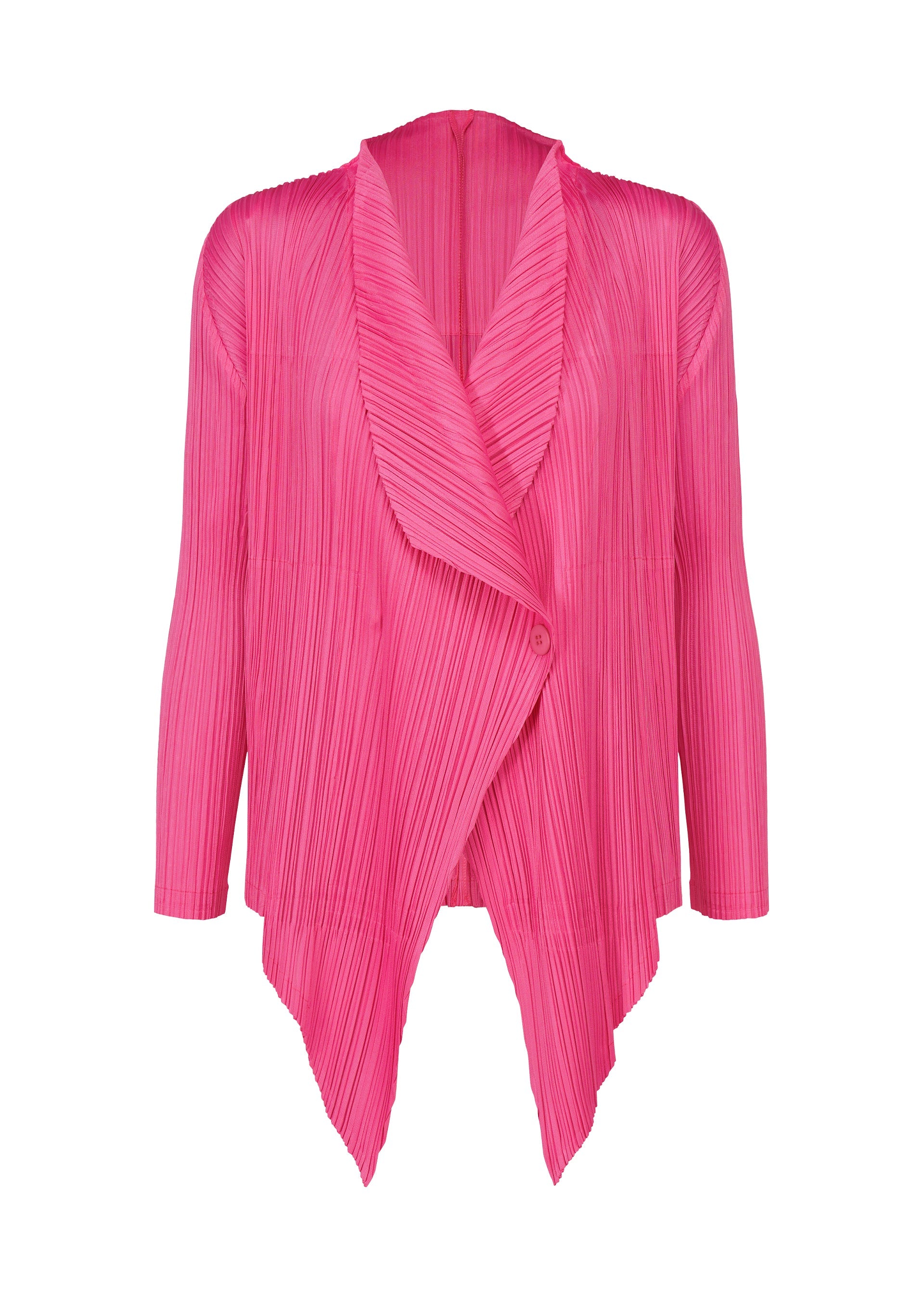 A product shot of the PLEATS PLEASE ISSEY MIYAKE MONTHLY COLORS JANUARY clothing in hot pink (21).