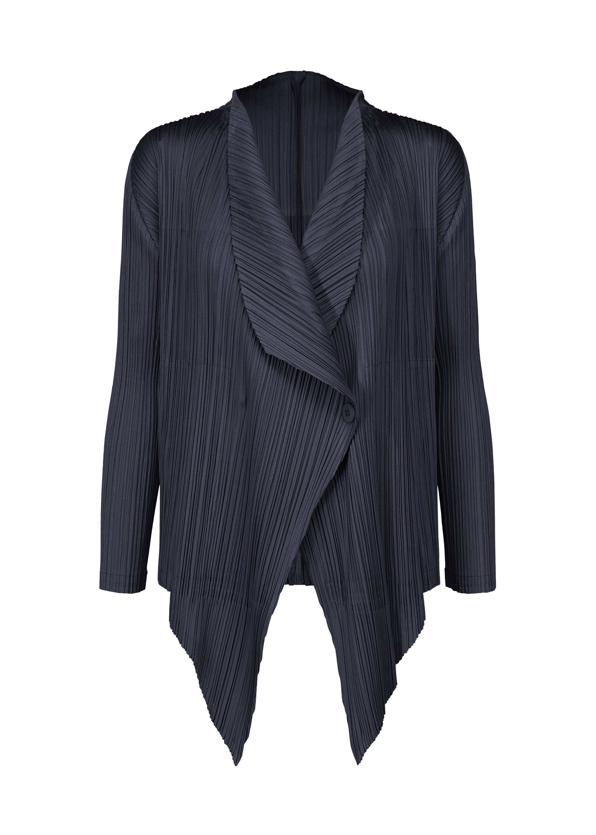 A product shot of the PLEATS PLEASE ISSEY MIYAKE MONTHLY COLORS JANUARY clothing in dark navy (78).