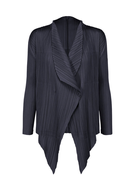A product shot of the PLEATS PLEASE ISSEY MIYAKE MONTHLY COLORS JANUARY clothing in dark navy (78).