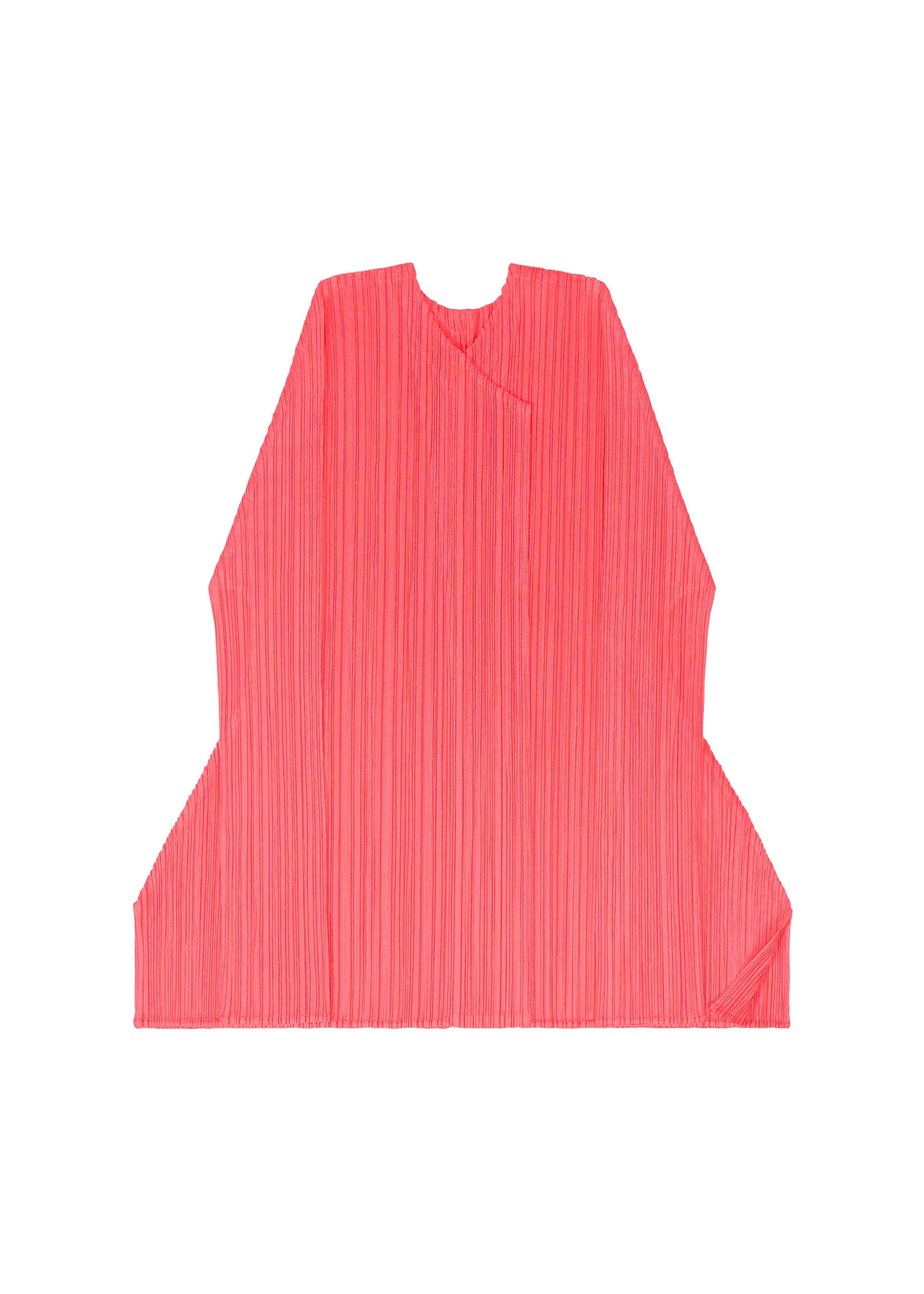A detail shot of the PLEATS PLEASE ISSEY MIYAKE MONTHLY COLORS MARCH cardigan.