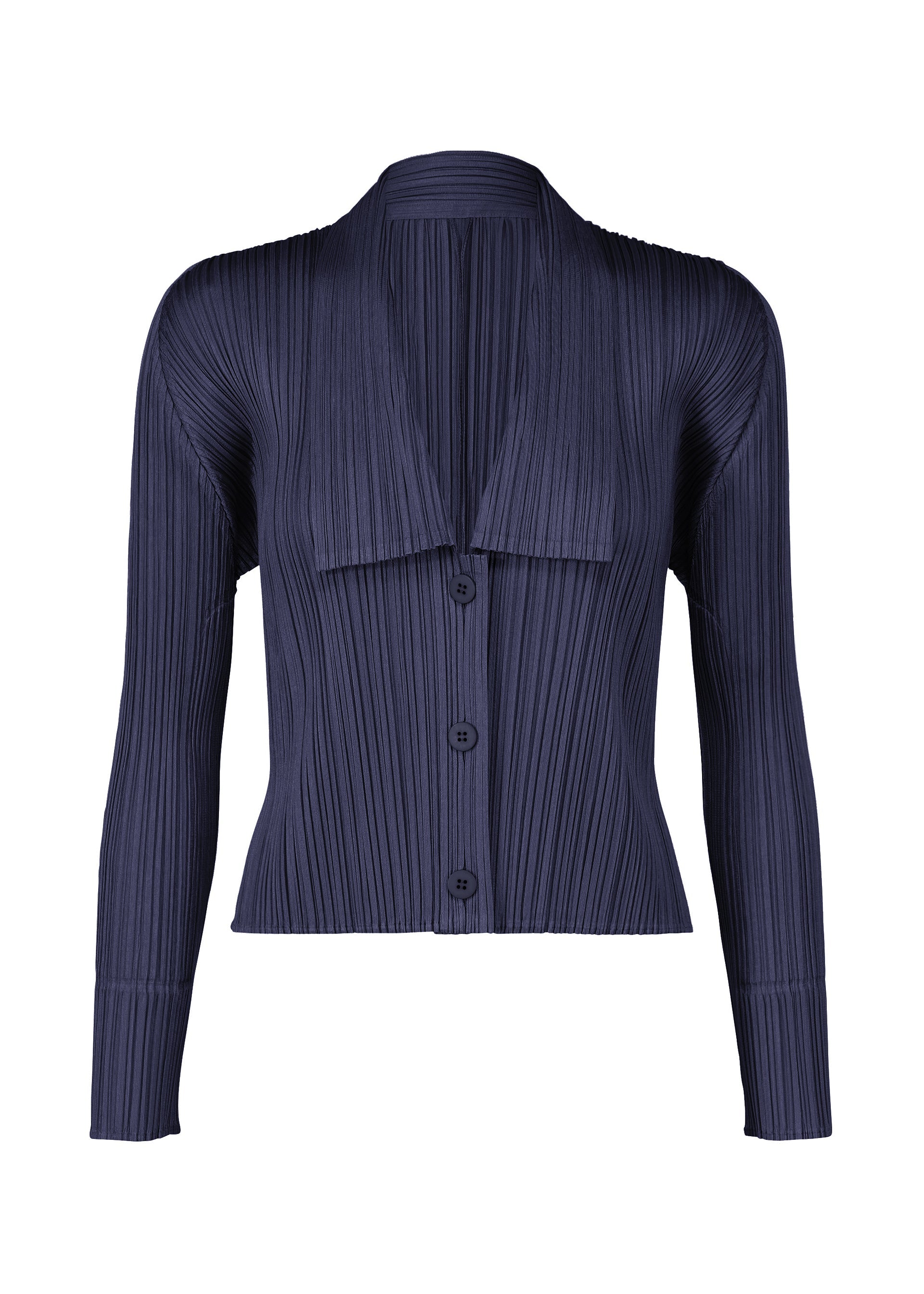 a976 イッセイミヤケ ISSEY MIYAKE PLATS PLEASE BASICS Cardigan Black – The official ISSEY MIYAKE ONLINE STORE