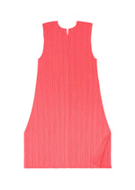 A detail shot of the PLEATS PLEASE ISSEY MIYAKE MONTHLY COLORS MARCH dress.