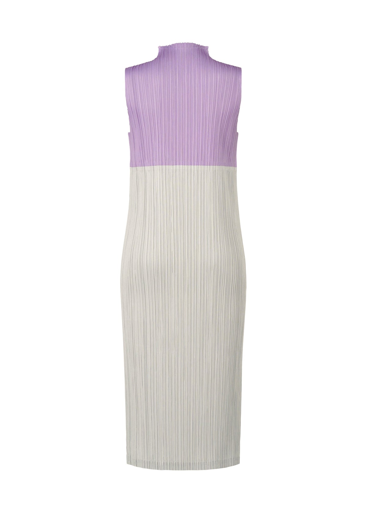 A detail shot of the PLEATS PLEASE ISSEY MIYAKE SWING dress.