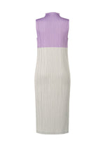 A detail shot of the PLEATS PLEASE ISSEY MIYAKE SWING dress.