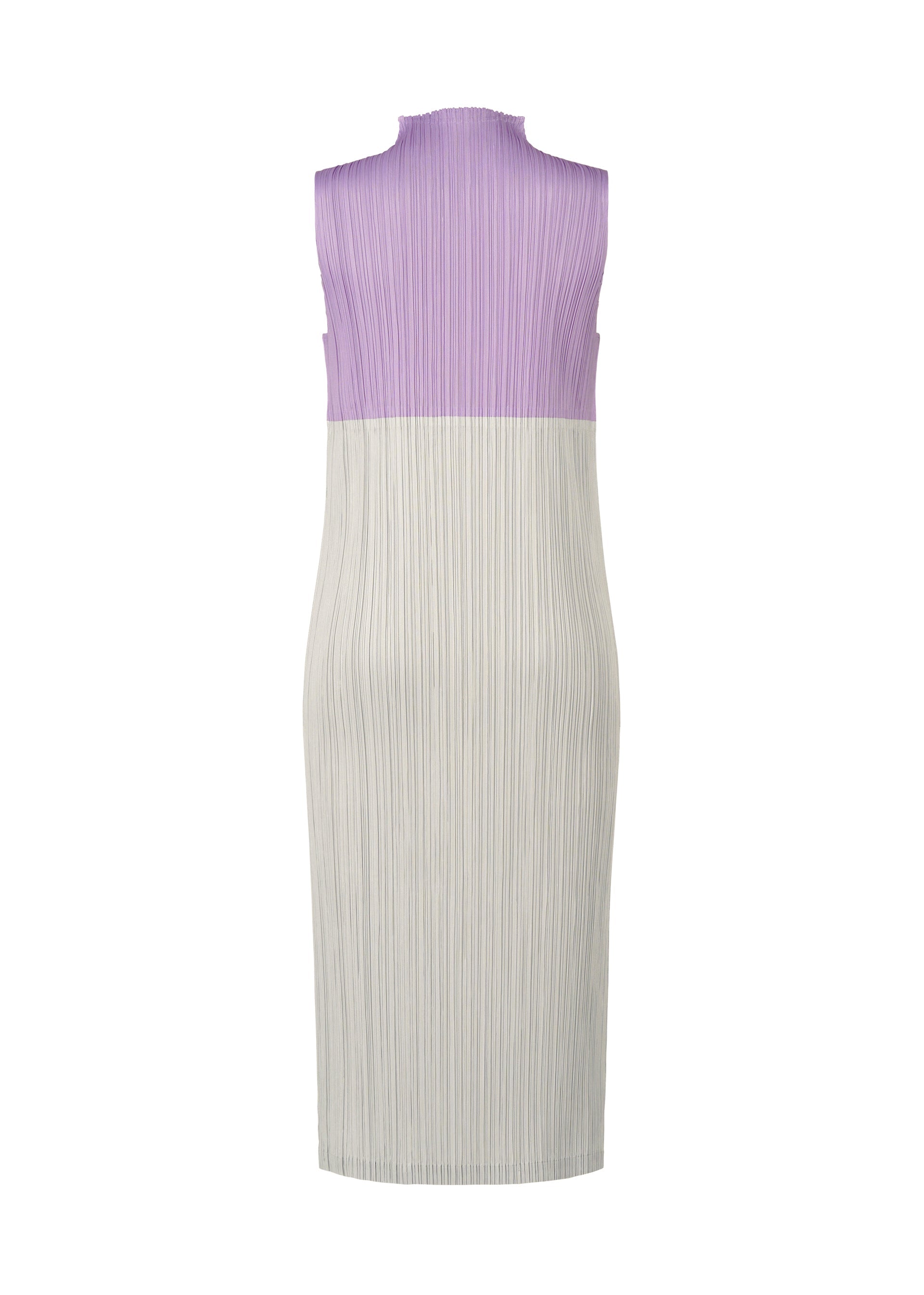 A detail shot of the PLEATS PLEASE ISSEY MIYAKE SWING dress.