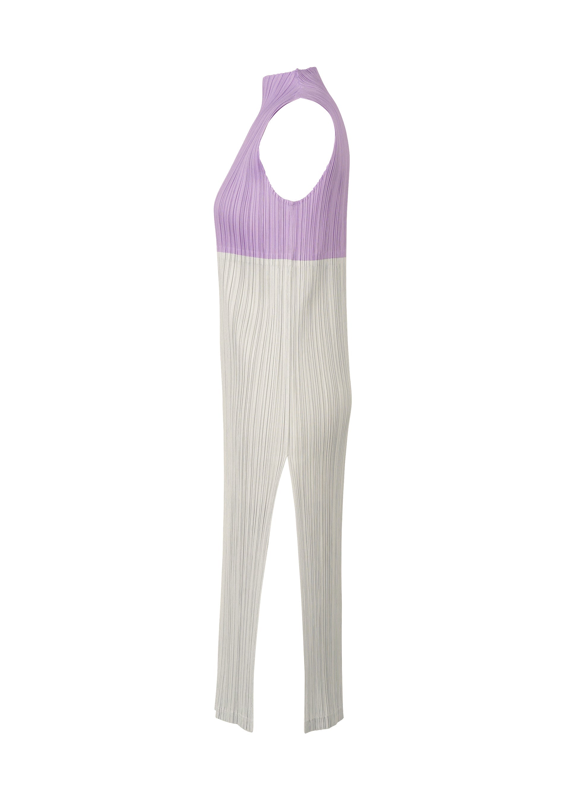 A detail shot of the PLEATS PLEASE ISSEY MIYAKE SWING dress.