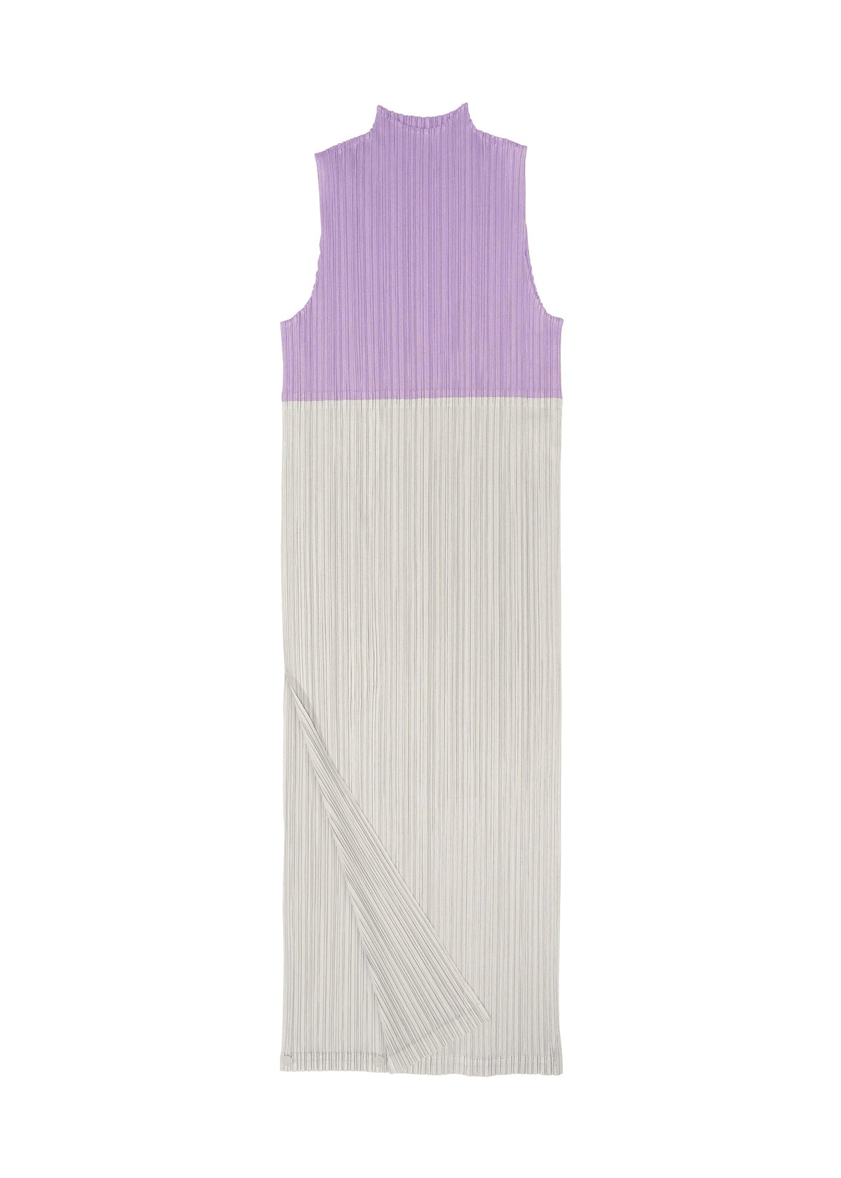 A detail shot of the PLEATS PLEASE ISSEY MIYAKE SWING dress.