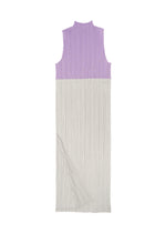 A detail shot of the PLEATS PLEASE ISSEY MIYAKE SWING dress.