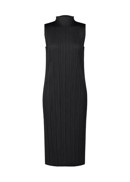 A product shot of the PLEATS PLEASE ISSEY MIYAKE SWING SOLID dress in black (15).