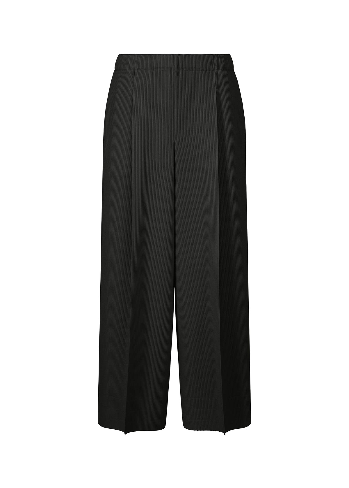 A product shot of the PLEATS PLEASE ISSEY MIYAKE A POC BOTTOMS trousers in black (15).
