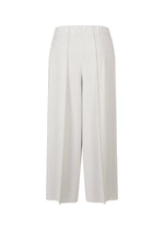 A detail shot of the PLEATS PLEASE ISSEY MIYAKE A POC BOTTOMS trousers.