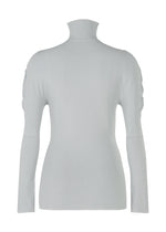 A detail shot of the PLEATS PLEASE ISSEY MIYAKE A POC SKIN shirt.