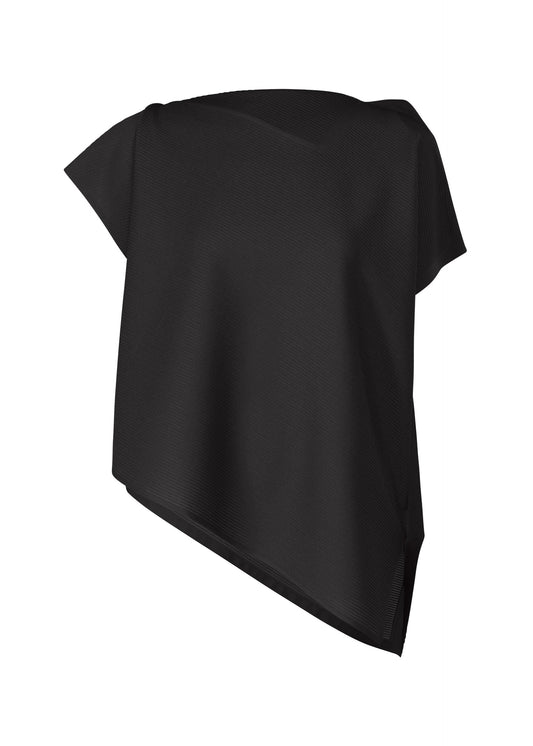 A product shot of the PLEATS PLEASE ISSEY MIYAKE A POC SEA GLASS top in black (15).