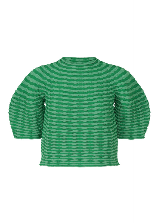 COLORFUL MUSHROOM KNIT Top Grass Green